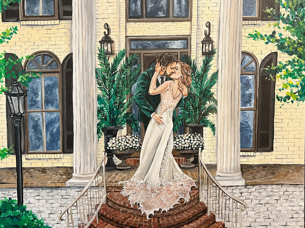 Acrylic Wedding Portrait