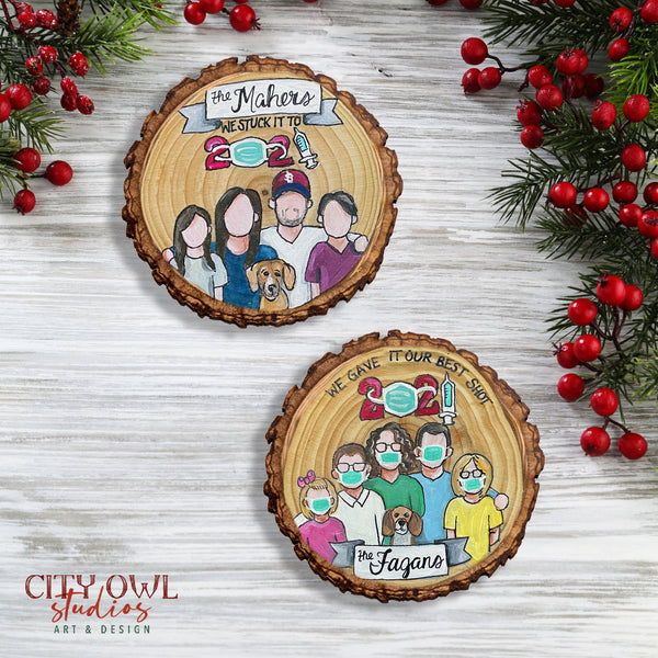 Covid Family Ornament