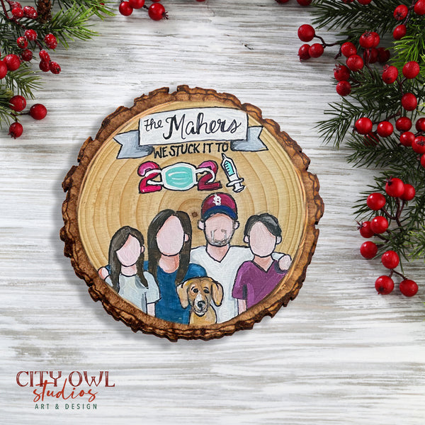 Covid Family Ornament