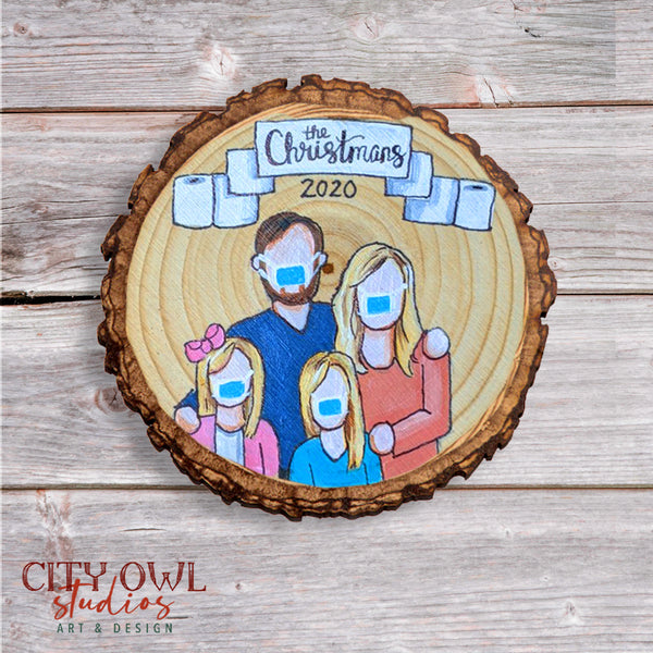 Covid Family Ornament