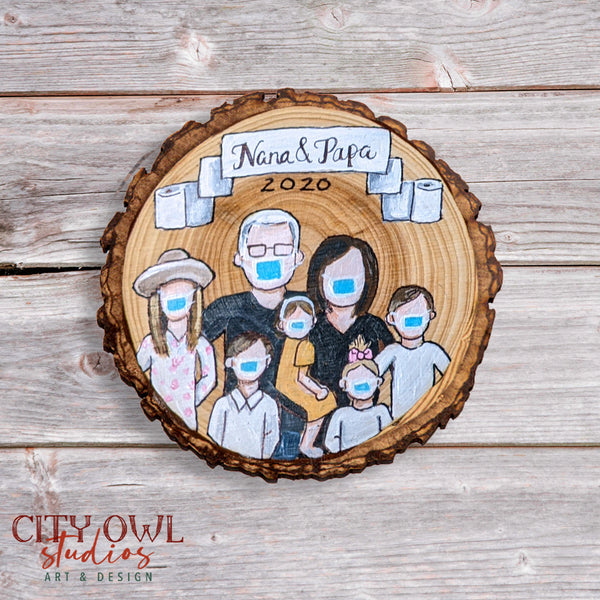 Covid Family Ornament