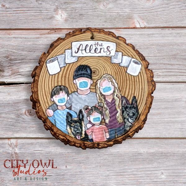 Covid Family Ornament