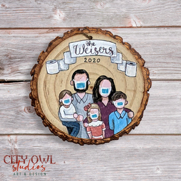 Covid Family Ornament