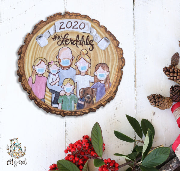 Covid Family Ornament