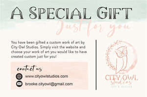 City Owl Studios Gift Card