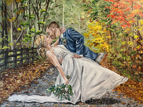Acrylic Wedding Portrait